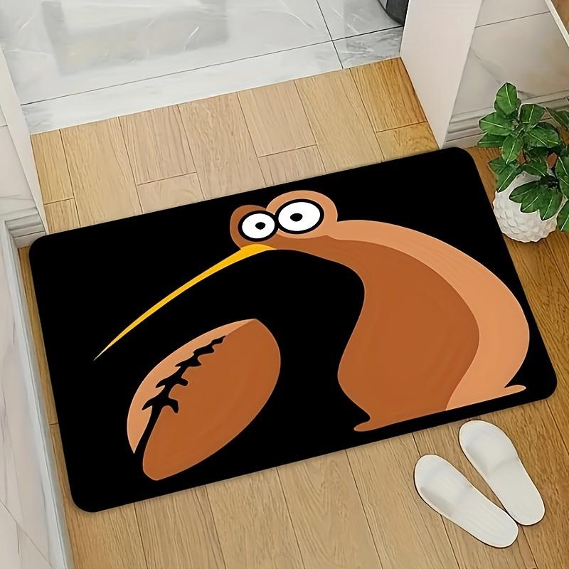 Kiwi Bird Cartoon Doormat – Big Eyes & Long Beak, Brown Body on Black, Soft Plush, Non-Slip, Machine Washable, Entryway Kitchen 40cm x 60cm
Kiwi Bird Cartoon Doormat – Big Eyes & Long Beak, Brown Body on Black, Soft Plush, Non-Slip, Machine Washable, Entryway Kitchen 40cm x 60cm