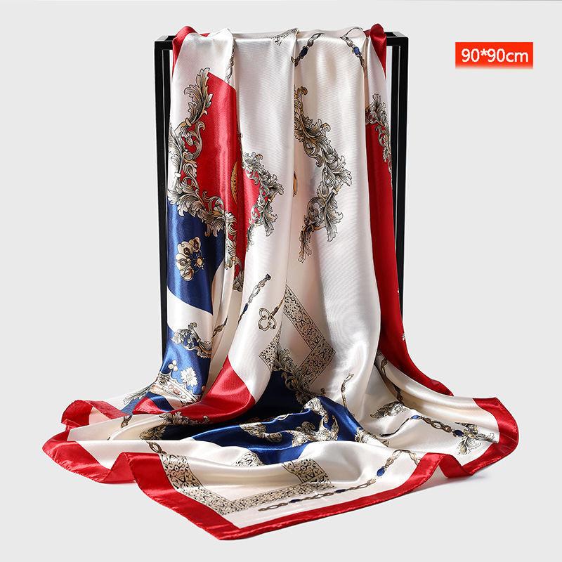 Женский элегантный шарф, квадратный шелковый шарф с имитацией атласного цветка, шаль, солнцезащитная марлевая шаль, универсальный головной платок
Женский элегантный шарф, квадратный шелковый шарф с имитацией атласного цветка, шаль, солнцезащитная марлевая шаль, универсальный головной платок