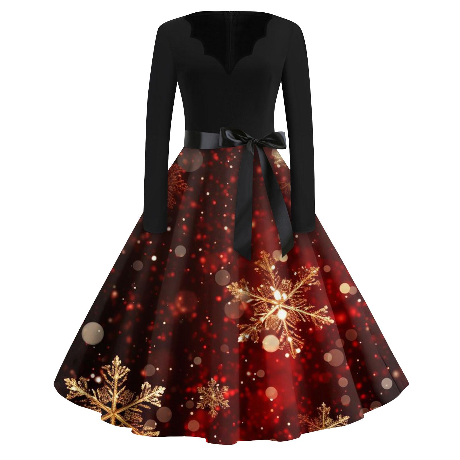 Женские модные повседневные тонкие рождественские платья с длинным рукавом с v-образным вырезом и принтом L киноварь
Женские модные повседневные тонкие рождественские платья с длинным рукавом с v-образным вырезом и принтом L киноварь