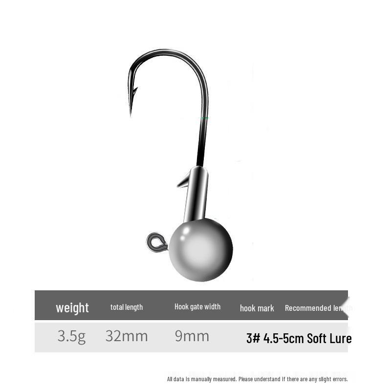 Die-Cast Alloy Lead Head Hook Soft Bait: Black Pit Curly Tail T-Tail Lure for Mandarin Fish & Bass Fishing.
Die-Cast Alloy Lead Head Hook Soft Bait: Black Pit Curly Tail T-Tail Lure for Mandarin Fish & Bass Fishing.