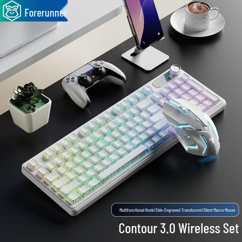 Механічна клавіатура Forerunner V102 Ultra з потрійним режимом Keyboard & Mouse Set
Механічна клавіатура Forerunner V102 Ultra з потрійним режимом Keyboard & Mouse Set