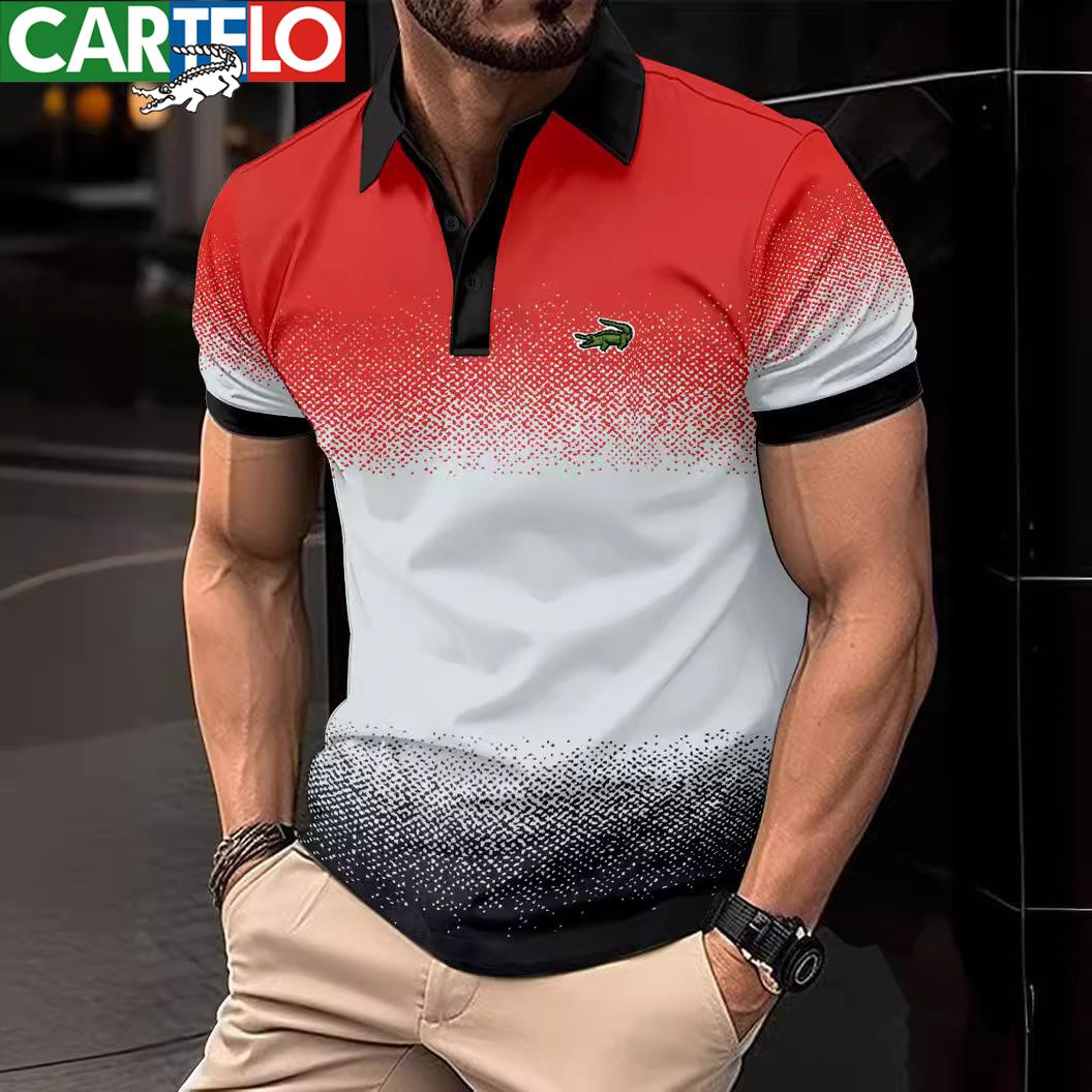 CARTELO 2024 Летняя вышитая рубашка-поло больших размеров с градиентным воротником-поло Мужская спортивная рубашка-поло
CARTELO 2024 Летняя вышитая рубашка-поло больших размеров с градиентным воротником-поло Мужская спортивная рубашка-поло