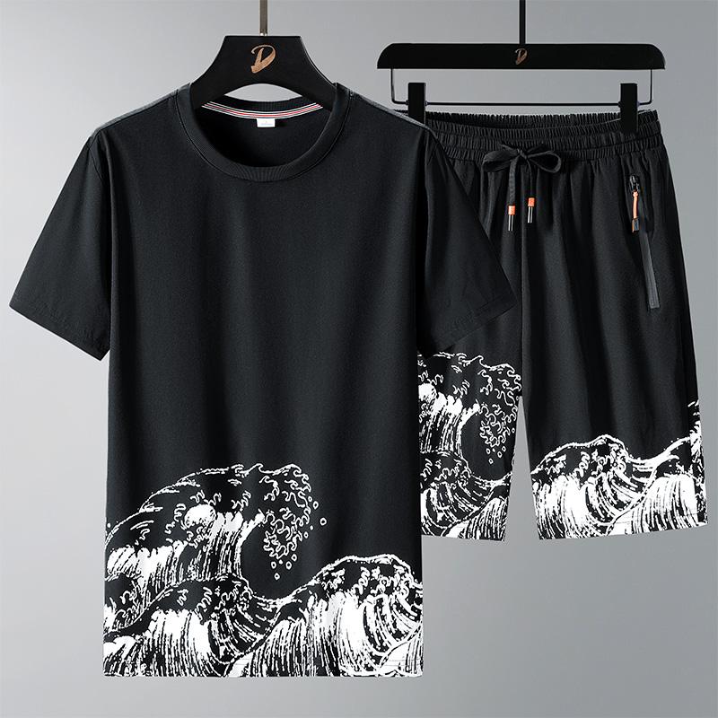 Повседневный спортивный костюм больших размеров, мужская футболка Summer Tide Ice Silk Speed Dry с короткими рукавами, два комплекта толстой летней одежды для больших ярдов
Повседневный спортивный костюм больших размеров, мужская футболка Summer Tide Ice Silk Speed Dry с короткими рукавами, два комплекта толстой летней одежды для больших ярдов