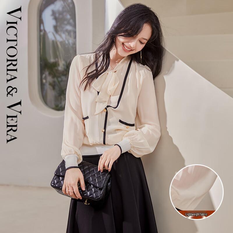 VICTORIA&VERA Women s Faux Two-Piece Tie-Waist Puff Sleeve Shirt S
VICTORIA&VERA Women s Faux Two-Piece Tie-Waist Puff Sleeve Shirt S