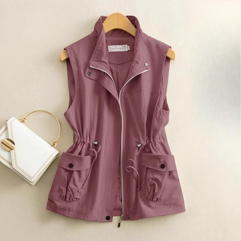 Короткий жилет для женщин на весну и осень, повседневная верхняя одежда, для мам среднего возраста, свободный жилет, майка, на плечо XXXXL розовый
Короткий жилет для женщин на весну и осень, повседневная верхняя одежда, для мам среднего возраста, свободный жилет, майка, на плечо XXXXL розовый