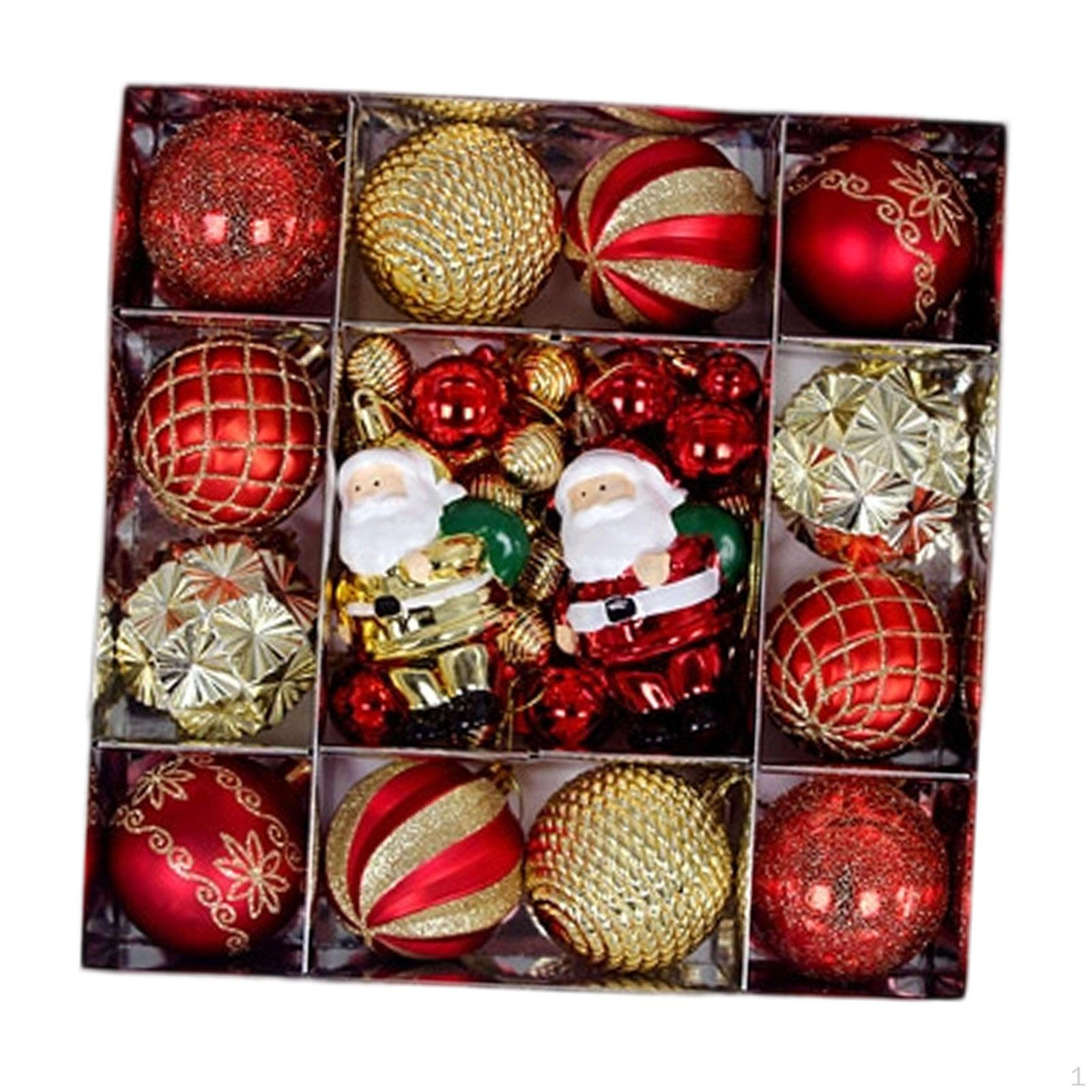 44 Christmas Baubles, Ornaments, Balls, Craft Supplies, Hanging Baubles for Gold Red Old Man
44 Christmas Baubles, Ornaments, Balls, Craft Supplies, Hanging Baubles for Gold Red Old Man