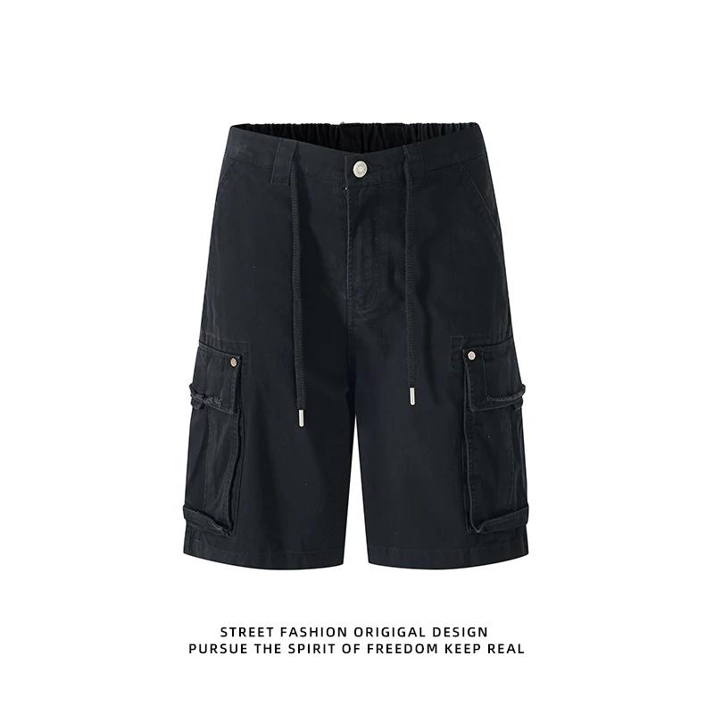 2026 Summer Men Vintage Loose-Fit Cargo Pants Men Multi-Pocket Shorts Male Retro Street Casual Trousers Daily Wear Baggy Shorts M чорний
2026 Summer Men Vintage Loose-Fit Cargo Pants Men Multi-Pocket Shorts Male Retro Street Casual Trousers Daily Wear Baggy Shorts M чорний