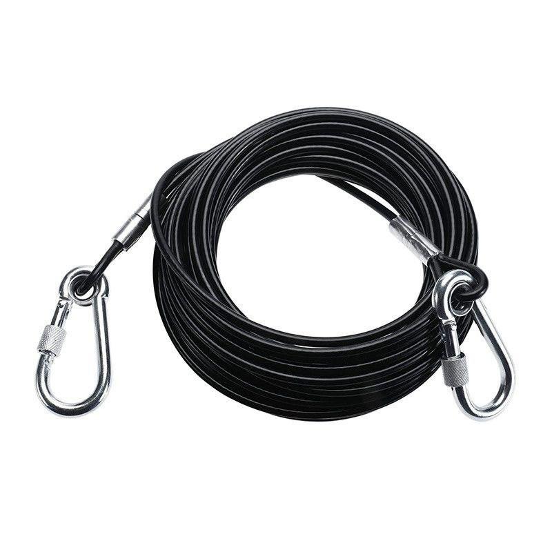 Pet Lead With Coated Steel Cable And Locking Nut Durable Outdoor Dog Leash For Training And Walks 300x0.5cm чорний
Pet Lead With Coated Steel Cable And Locking Nut Durable Outdoor Dog Leash For Training And Walks 300x0.5cm чорний