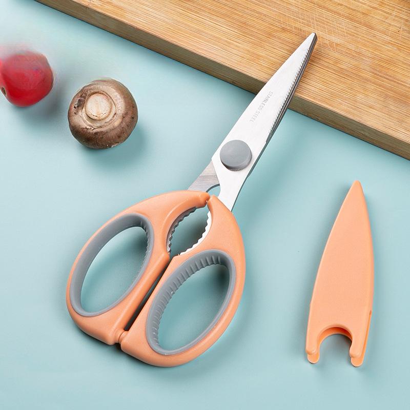 Kitchen Multi-purpose Scissors with Sleeves Powerful Bone Cutters Suitable for Cutting Meat and Roasting Chicken Bones
Kitchen Multi-purpose Scissors with Sleeves Powerful Bone Cutters Suitable for Cutting Meat and Roasting Chicken Bones