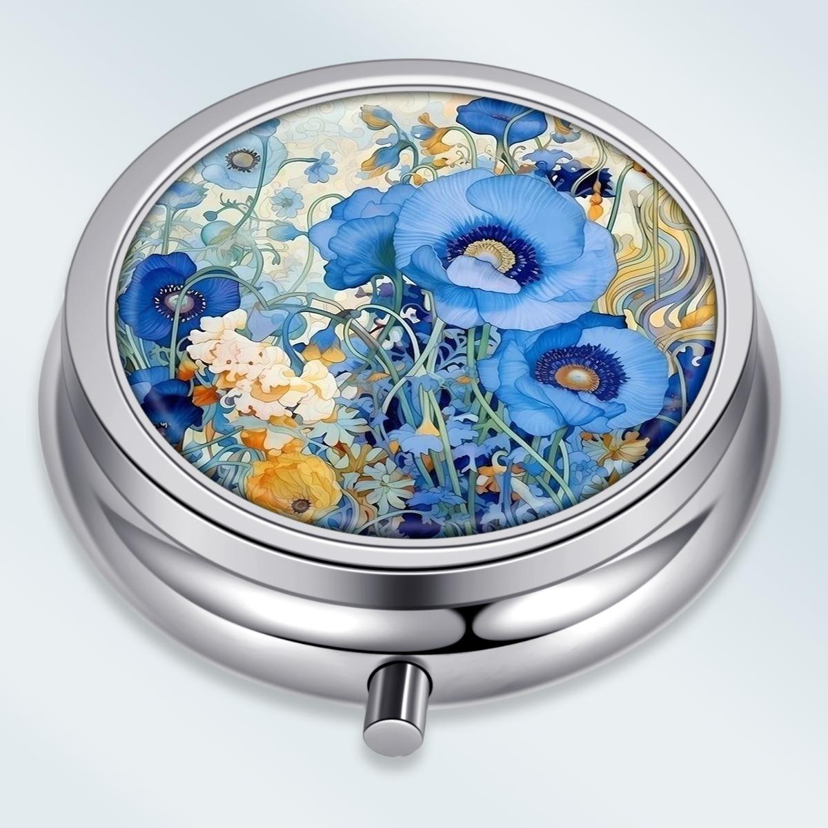 Portable Pill Box with 3 Compartments, Mini Metal Medicine Organizer Case, Cute Printed Pill Container for Vitamins, Pills, Jewelry, Travel, Daily Use
Portable Pill Box with 3 Compartments, Mini Metal Medicine Organizer Case, Cute Printed Pill Container for Vitamins, Pills, Jewelry, Travel, Daily Use