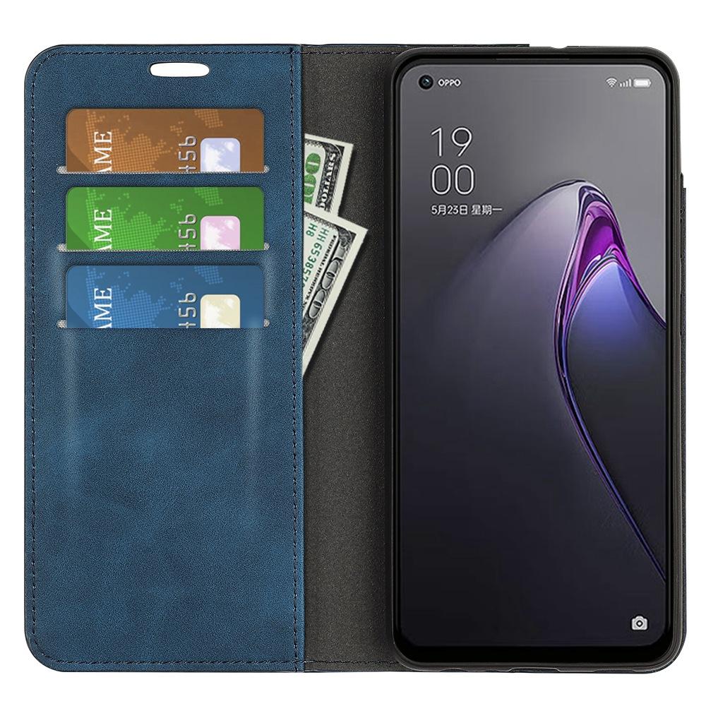 For Oppo Reno8 5G (Global Version)/Reno8 5G PU Leather Wallet Case Flip Folio Stand Skin-Touch Feeling Protective Cover Blue
For Oppo Reno8 5G (Global Version)/Reno8 5G PU Leather Wallet Case Flip Folio Stand Skin-Touch Feeling Protective Cover Blue