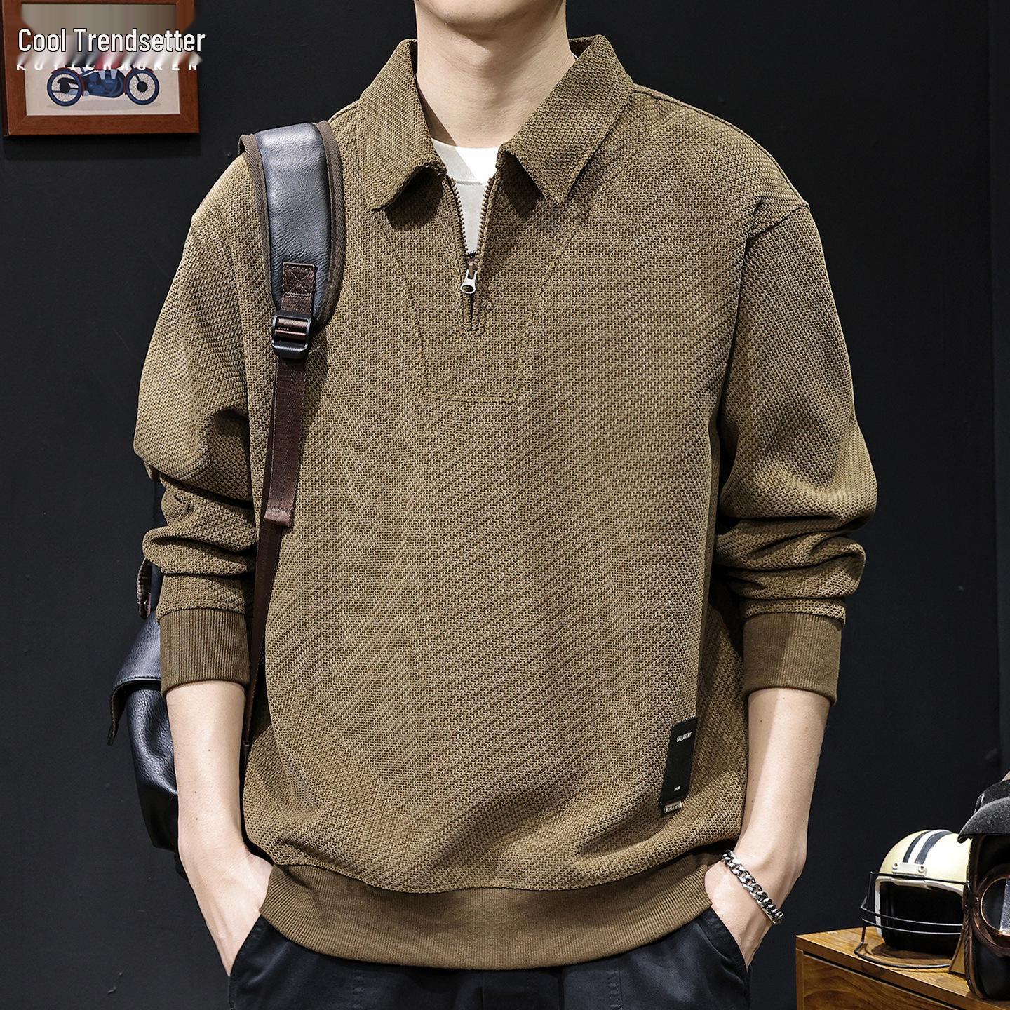 European Cotton & Velvet Zipper Lapel Men s Hoodie 2025 - New Autumn, Loose Fit, Plus Size, High-End Casual L for 120-140 jin
European Cotton & Velvet Zipper Lapel Men s Hoodie 2025 - New Autumn, Loose Fit, Plus Size, High-End Casual L for 120-140 jin