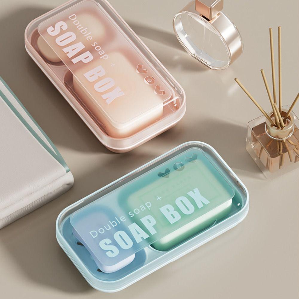 Creative Drainage Double Soap Dishes Transparent With Cover Soap Storage Box Waterproof Large Soap Holder Bathroom Travel
Creative Drainage Double Soap Dishes Transparent With Cover Soap Storage Box Waterproof Large Soap Holder Bathroom Travel