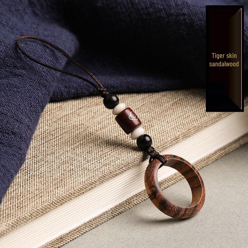 Chinese Style Sandalwood Keychain Ring & Shell Phone Lanyard Pendant
Chinese Style Sandalwood Keychain Ring & Shell Phone Lanyard Pendant