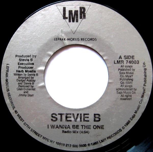 7inch Record STEVIE B - I Wanna Be The One LMR74003 LMR 1988 US Dance & Electronica Used
7inch Record STEVIE B - I Wanna Be The One LMR74003 LMR 1988 US Dance & Electronica Used