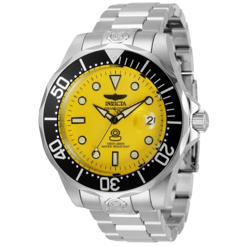 Invicta 3048 Men s Automatic Grand Diver Yellow Dial Stainless Steel Watch
Invicta 3048 Men s Automatic Grand Diver Yellow Dial Stainless Steel Watch