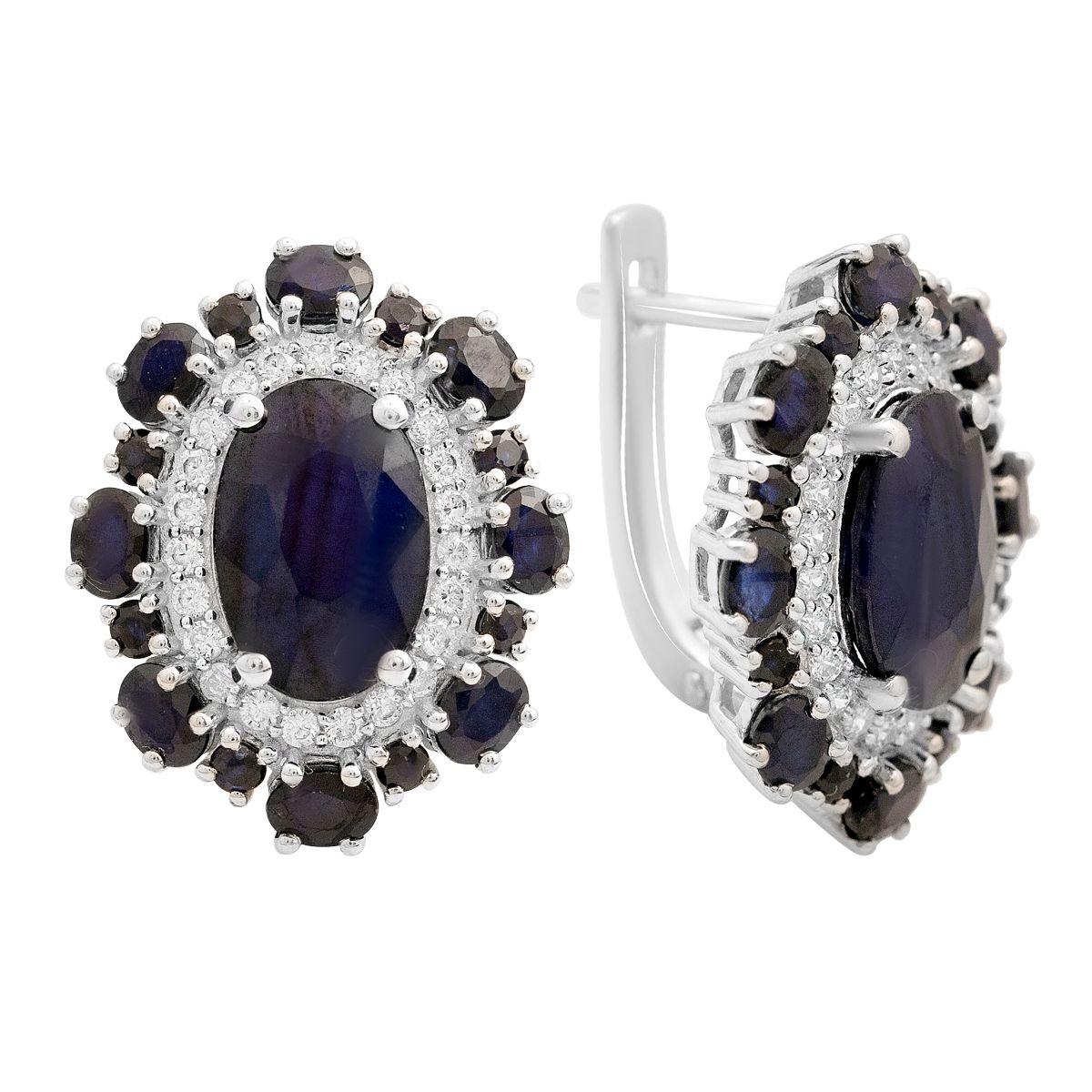 Silver earrings with natural sapphire 14.053ct, cubic zirconia (2202523) сапфіровий
Silver earrings with natural sapphire 14.053ct, cubic zirconia (2202523) сапфіровий