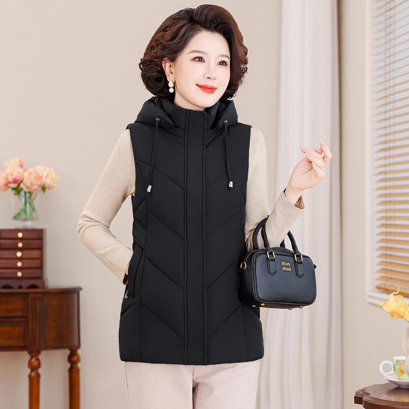 Женский пуховый жилет с капюшоном большого размера, зимний утолщенный 6XL чёрный
Женский пуховый жилет с капюшоном большого размера, зимний утолщенный 6XL чёрный