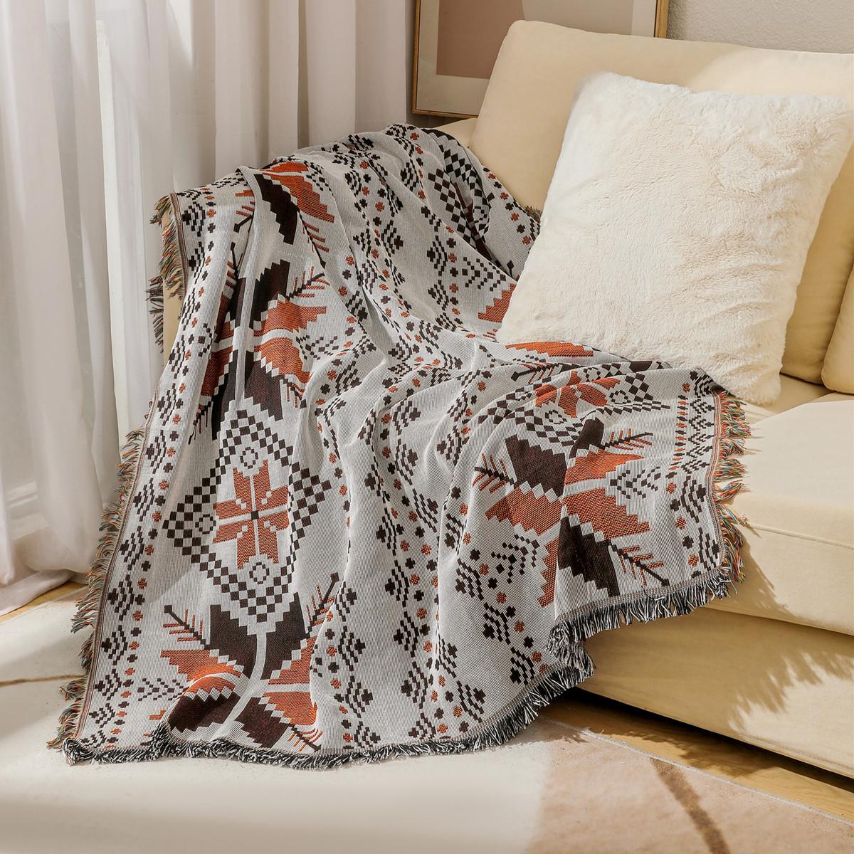 Ковдра в стилі Boho, декоративна ковдра для фермерського будинку з декоративними китицями. М’яка, міцна в’язана ковдра для всесезонного використання – ідеальна для вітальні 90*90CM
Ковдра в стилі Boho, декоративна ковдра для фермерського будинку з декоративними китицями. М’яка, міцна в’язана ковдра для всесезонного використання – ідеальна для вітальні 90*90CM