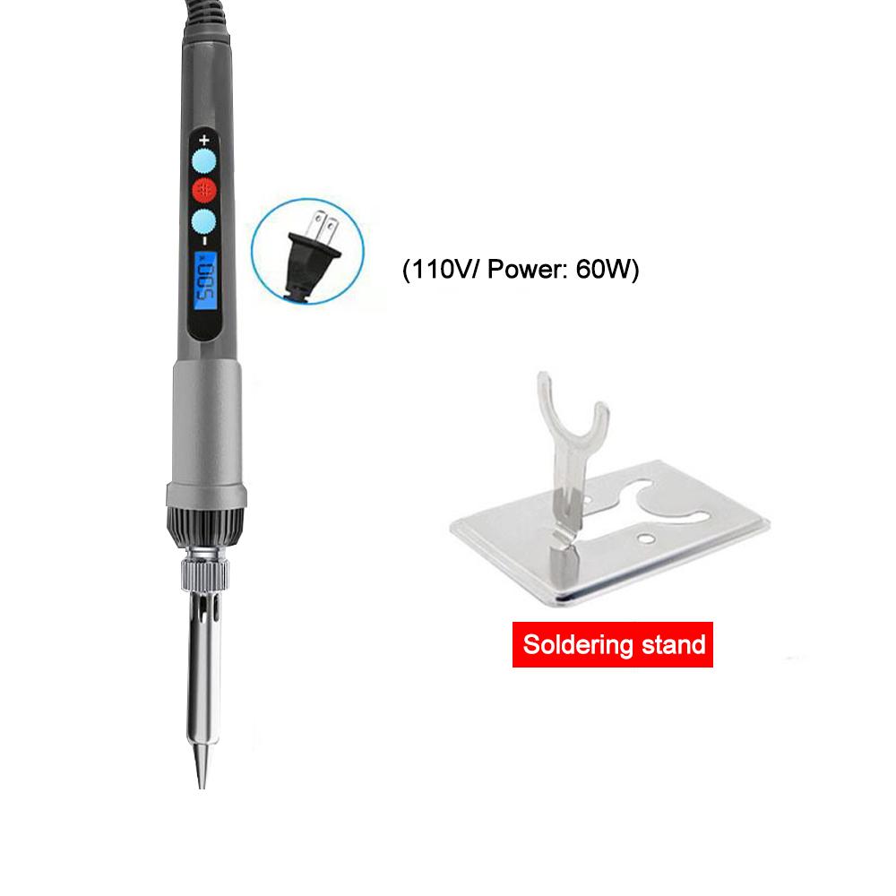 60W Electric Soldering Iron Adjustable Temperature Digital Display Welding Repair Tools With Solder Tin Iron Tips
60W Electric Soldering Iron Adjustable Temperature Digital Display Welding Repair Tools With Solder Tin Iron Tips