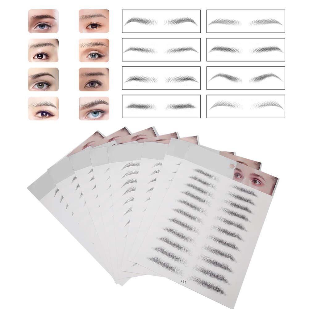 8pcs Tattoo Eyebrow Sticker Waterproof Breathable Long Lasting False Eyebrows Tattoo Tool
8pcs Tattoo Eyebrow Sticker Waterproof Breathable Long Lasting False Eyebrows Tattoo Tool
