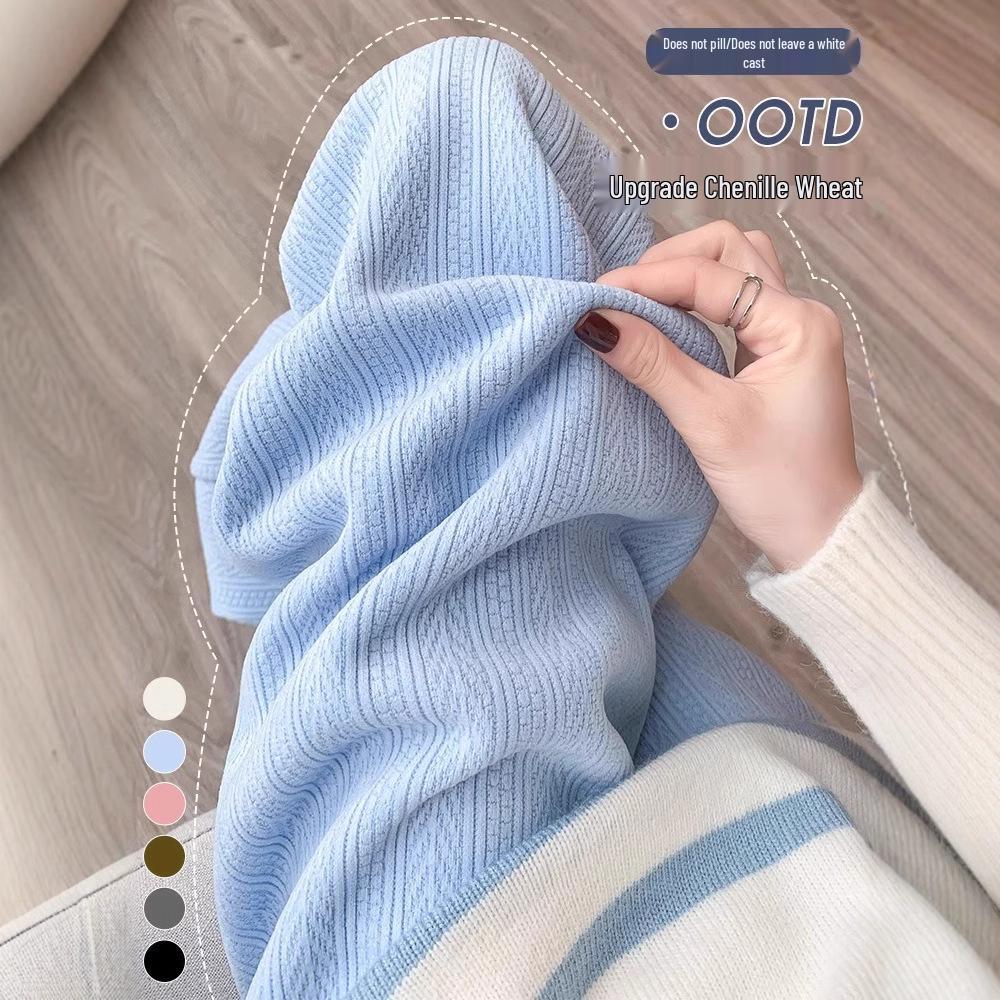 Women s High Waist Fleece-Lined Wide-Leg Knit Pants - Petite 145, Wheat Ear Texture, Autumn/Winter Style 2XL (131-150 lbs)
Women s High Waist Fleece-Lined Wide-Leg Knit Pants - Petite 145, Wheat Ear Texture, Autumn/Winter Style 2XL (131-150 lbs)