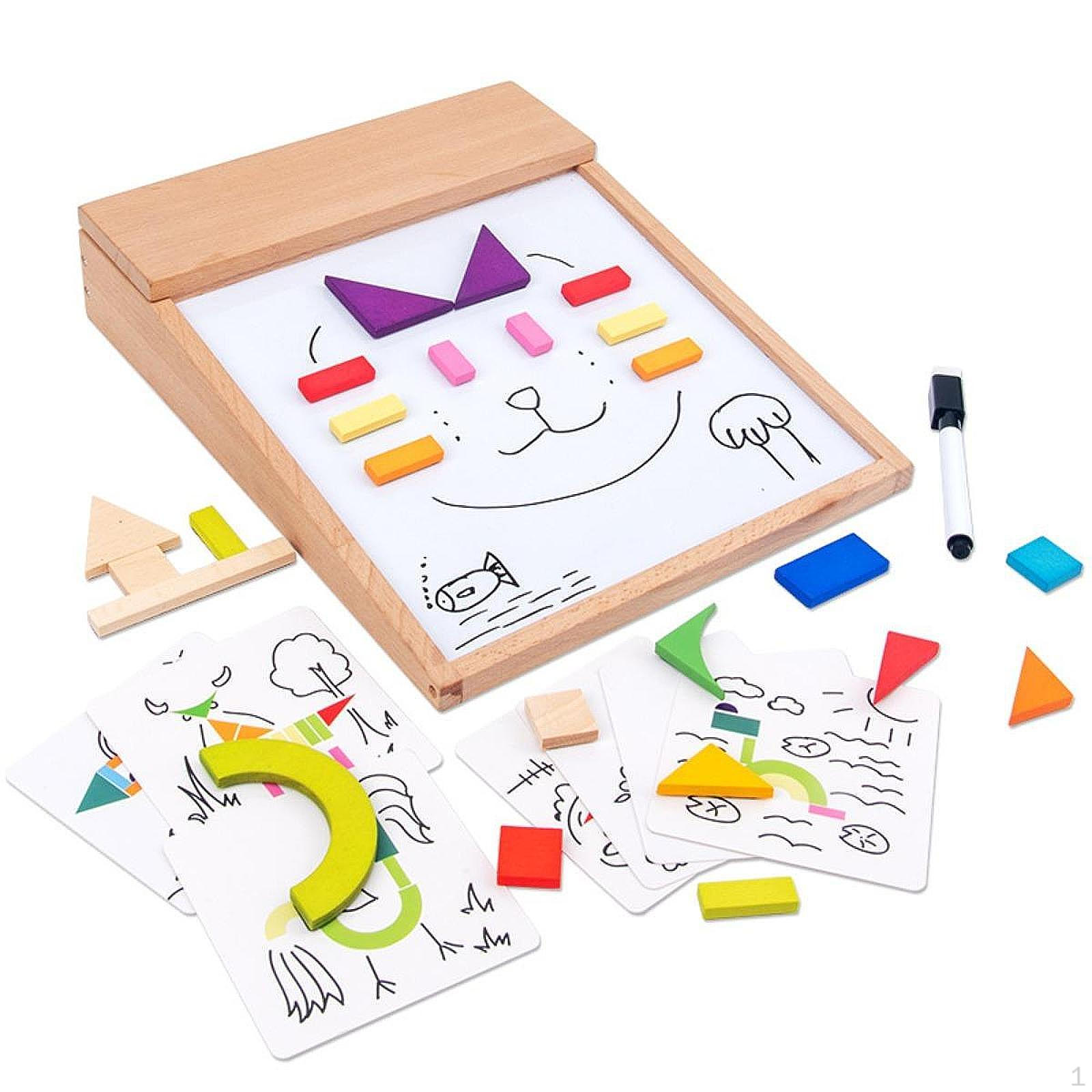 Wooden Pattern Blocks Set Creative Learning Toys for Girls Ages 38 Toddlers
Wooden Pattern Blocks Set Creative Learning Toys for Girls Ages 38 Toddlers