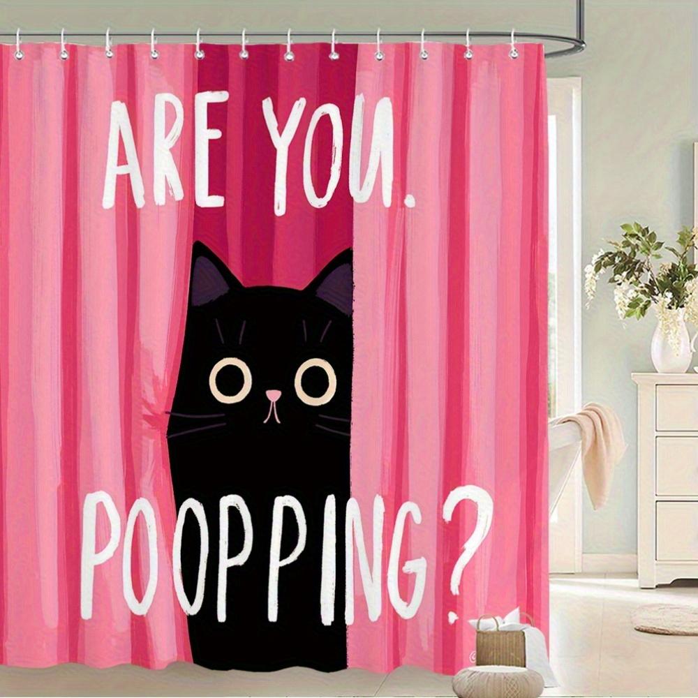Black Cat Shower Curtain – Bold Uppercase Text Are You. Poopping On Pink Gradient Background, 12 Hooks, 70.87×70.87 Inch W60H190(CM)-1 Pcs
Black Cat Shower Curtain – Bold Uppercase Text Are You. Poopping On Pink Gradient Background, 12 Hooks, 70.87×70.87 Inch W60H190(CM)-1 Pcs