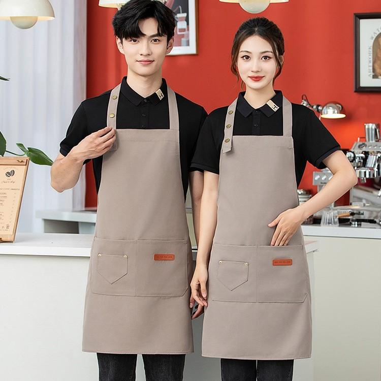 Waterproof & Oil-Proof Apron with Logo Printing - Unisex Kitchen Bib 08 Style/Neck Hanging Three Buckles/Dark Blue
Waterproof & Oil-Proof Apron with Logo Printing - Unisex Kitchen Bib 08 Style/Neck Hanging Three Buckles/Dark Blue