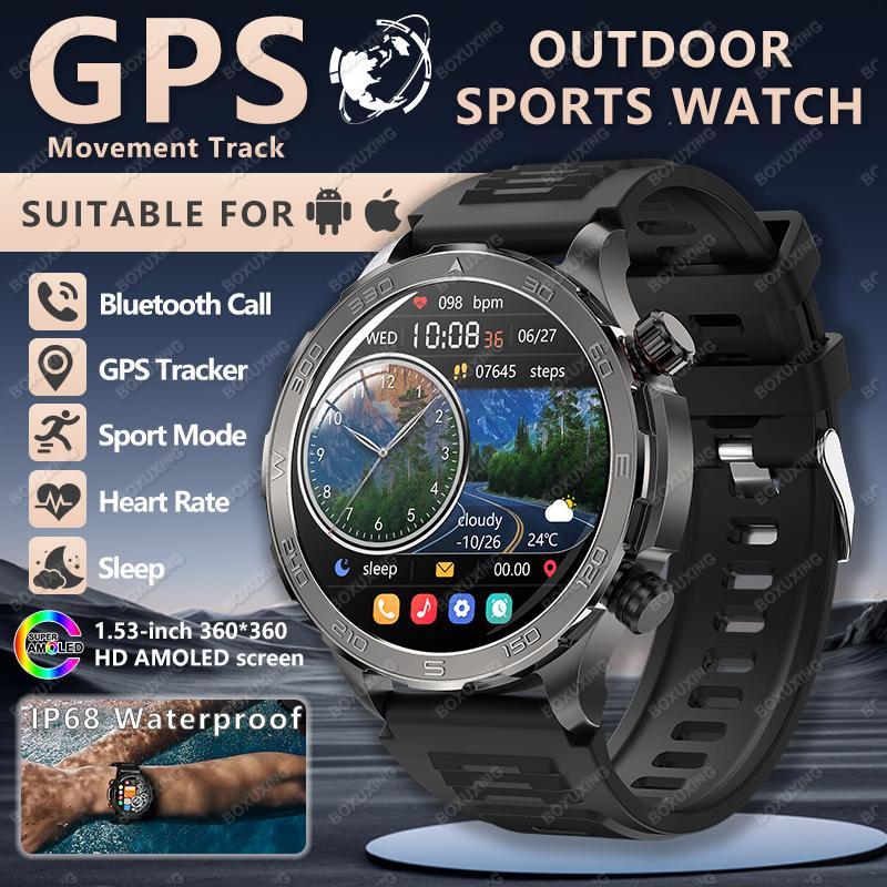 Новые спортивные смарт-часы с GPS, пульсометром, компасом, 1,53-дюймовым AMOLED-экраном, отслеживанием GPS, Bluetooth-звонками, для Android и iOS GPS Smart Watch чёрный
Новые спортивные смарт-часы с GPS, пульсометром, компасом, 1,53-дюймовым AMOLED-экраном, отслеживанием GPS, Bluetooth-звонками, для Android и iOS GPS Smart Watch чёрный