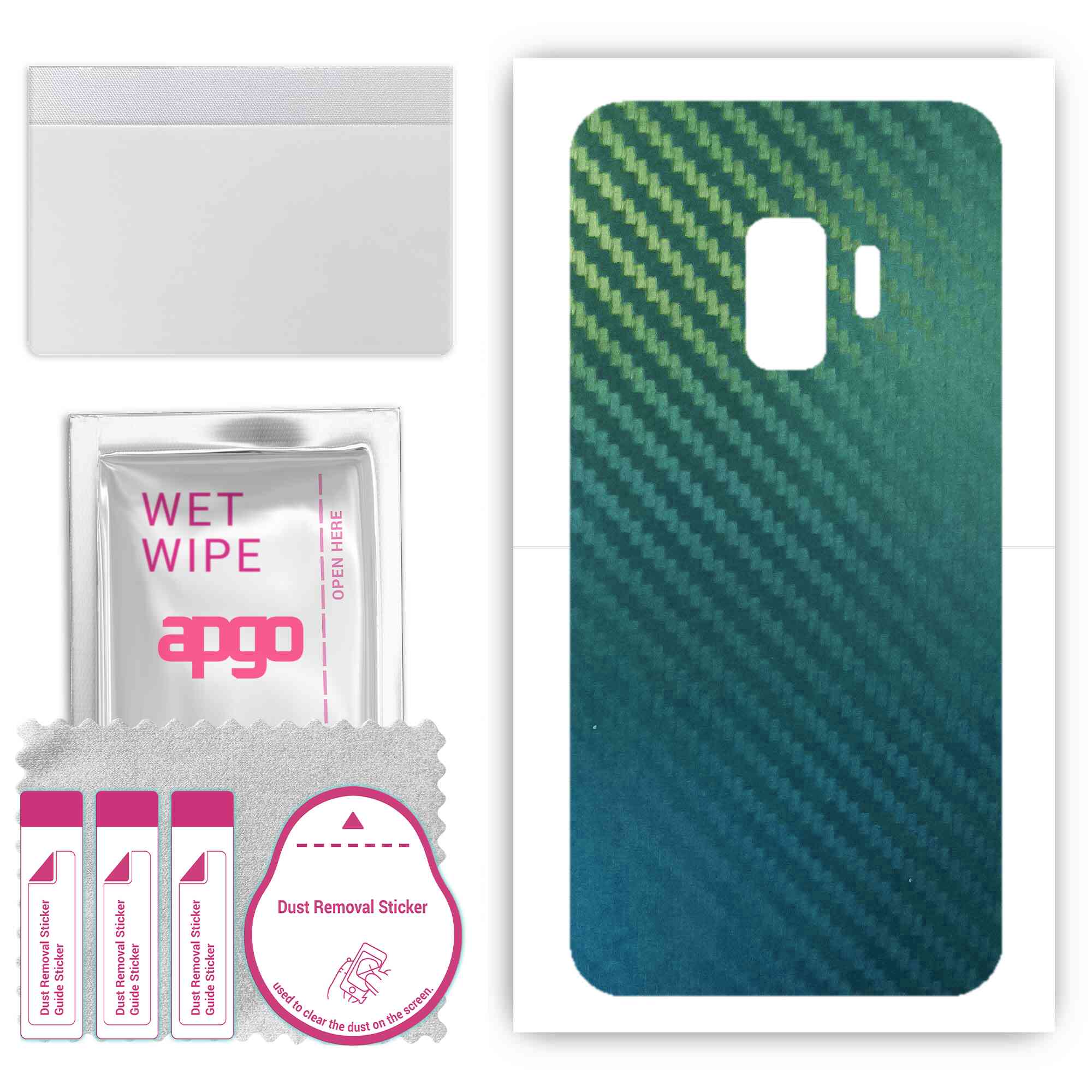Apgo Protective Skin Sticker for the back compatible with Samsung Galaxy S9, Wrap Film, Foil, Vinyl - Pattern Carbon Chameleon CAKA1
Apgo Protective Skin Sticker for the back compatible with Samsung Galaxy S9, Wrap Film, Foil, Vinyl - Pattern Carbon Chameleon CAKA1