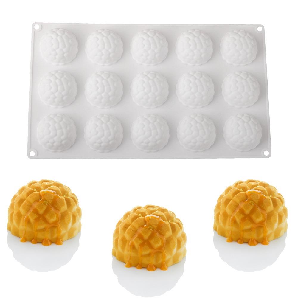 15 Cells Baking Cake Molds Cracked Texture Hemispherical Chocolate Mold Food-Grade Silicone DIY Pudding Mould Kitchen Tools білий
15 Cells Baking Cake Molds Cracked Texture Hemispherical Chocolate Mold Food-Grade Silicone DIY Pudding Mould Kitchen Tools білий