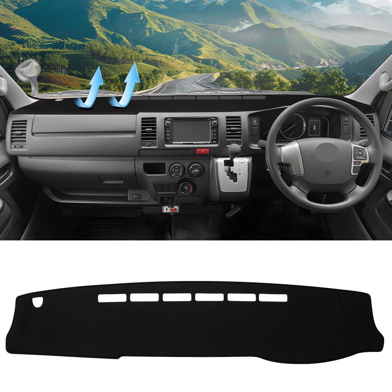 CARVANTA Toyota Hiace 200 Series Wide Body Dashboard Mat Cover Dashboard Protective Mat Car Dash Mat Hiace 200 Series August 2004 present чёрный
CARVANTA Toyota Hiace 200 Series Wide Body Dashboard Mat Cover Dashboard Protective Mat Car Dash Mat Hiace 200 Series August 2004 present чёрный