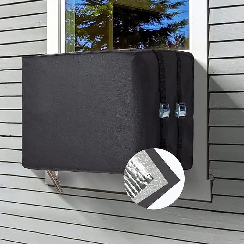 Window Air Conditioner Insulation Cover, Outdoor Dust-Proof and Waterproof, 3 Layers, 21.1 L × 15 H × 16 D for Outside Unit - Black S (18.1 L×13 H×12 D)
Window Air Conditioner Insulation Cover, Outdoor Dust-Proof and Waterproof, 3 Layers, 21.1 L × 15 H × 16 D for Outside Unit - Black S (18.1 L×13 H×12 D)