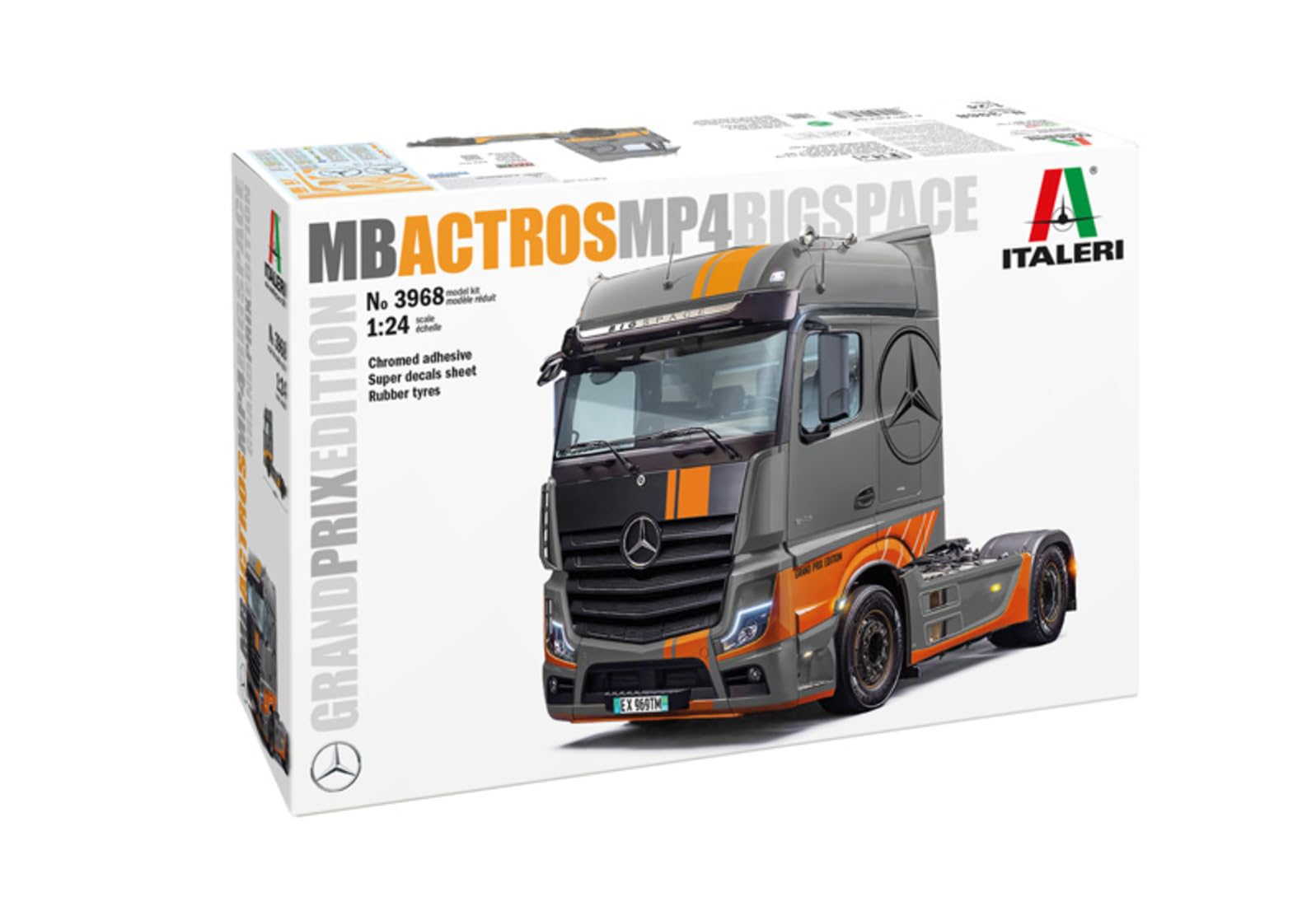 Пластиковая модель Italeri Actros MP4 Big Space Grand Prix Edition IT3968 1/24 Mercedes-Benz (Машина)
Пластиковая модель Italeri Actros MP4 Big Space Grand Prix Edition IT3968 1/24 Mercedes-Benz (Машина)