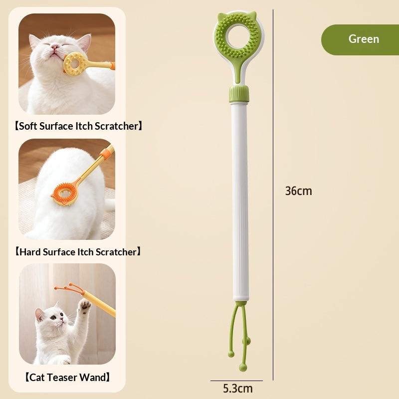 2 In 1 Retractable Cat Tickler Double Sided Massager Cat Teaser Wand Interactive Cat Toy For Kitten Grooming Relieve Itching
2 In 1 Retractable Cat Tickler Double Sided Massager Cat Teaser Wand Interactive Cat Toy For Kitten Grooming Relieve Itching