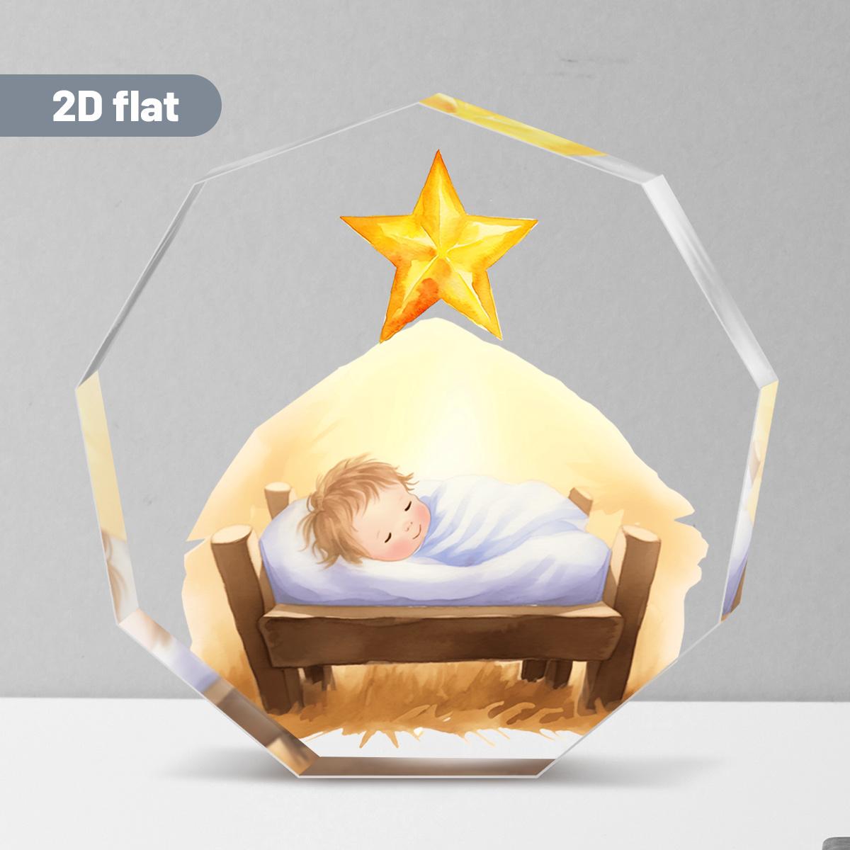 Nativity Scene AcrylicOrnament - Jesus & Golden Star Design - Pastor s Day Gift, Christmas Church or Home Decor, , Christmas Nativity, Christmas Deco 9*8.6cm
Nativity Scene AcrylicOrnament - Jesus & Golden Star Design - Pastor s Day Gift, Christmas Church or Home Decor, , Christmas Nativity, Christmas Deco 9*8.6cm
