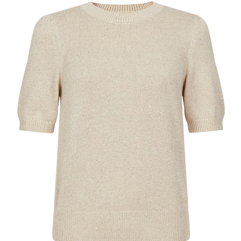 Annacoco Women s Sequin-Embellished Wool Blend Short-Sleeve Knit Top XL
Annacoco Women s Sequin-Embellished Wool Blend Short-Sleeve Knit Top XL