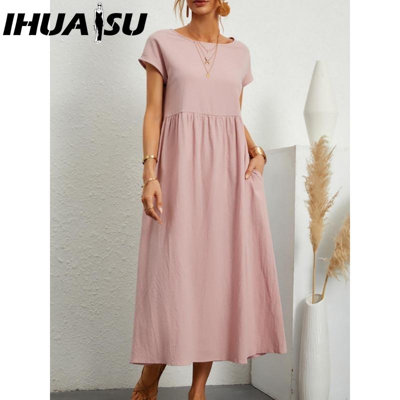 IHUASU Жіноча Мода Літо Весна Однотонний Принт Короткий Рукав Круглий Виріз Повсякденні Сукні XXL
IHUASU Жіноча Мода Літо Весна Однотонний Принт Короткий Рукав Круглий Виріз Повсякденні Сукні XXL