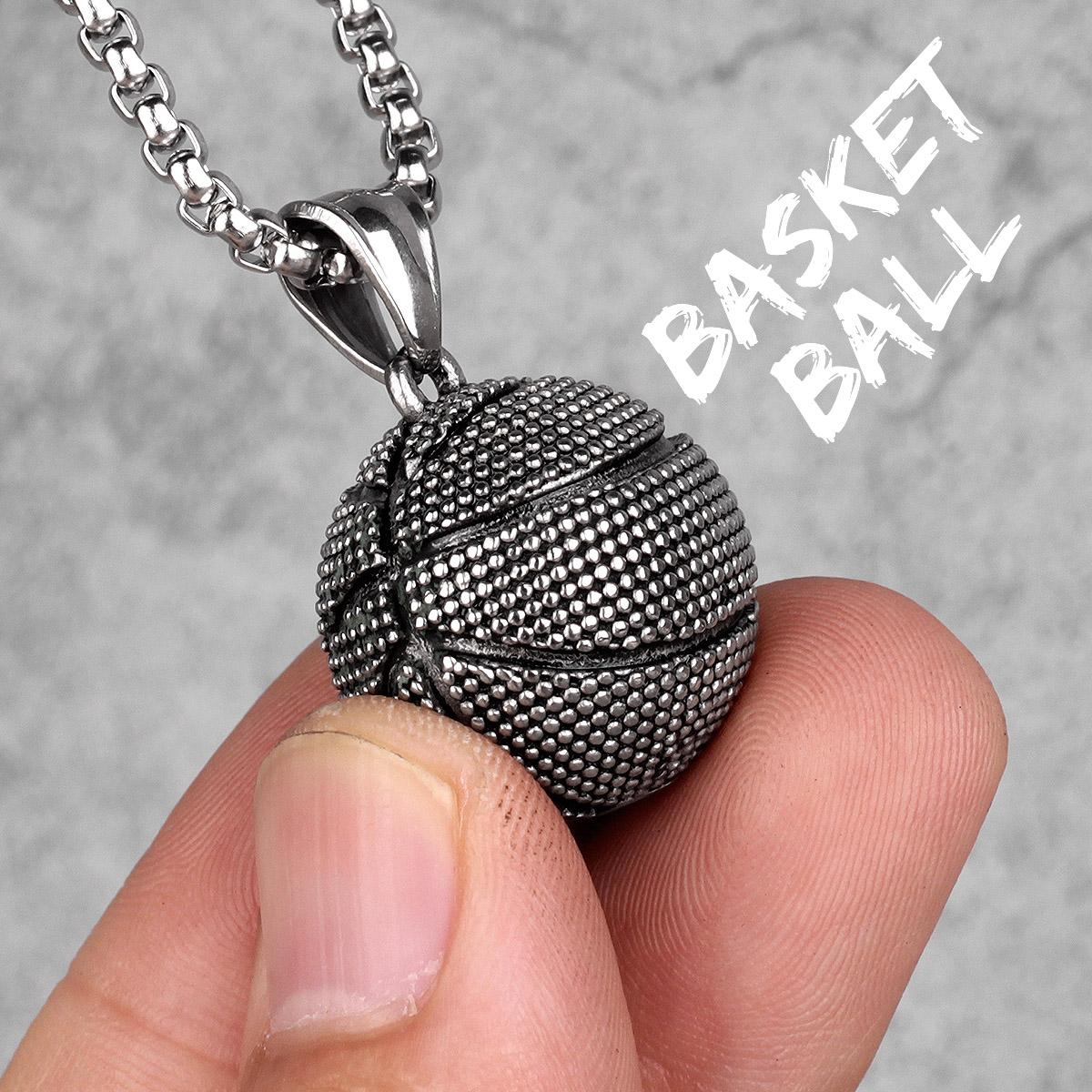 Basketball Mens Long Necklaces Pendants Chain Hip Hop Punk for Boy Male Stainless Steel Jewelry Creativity Gift Wholesale 60cm
Basketball Mens Long Necklaces Pendants Chain Hip Hop Punk for Boy Male Stainless Steel Jewelry Creativity Gift Wholesale 60cm