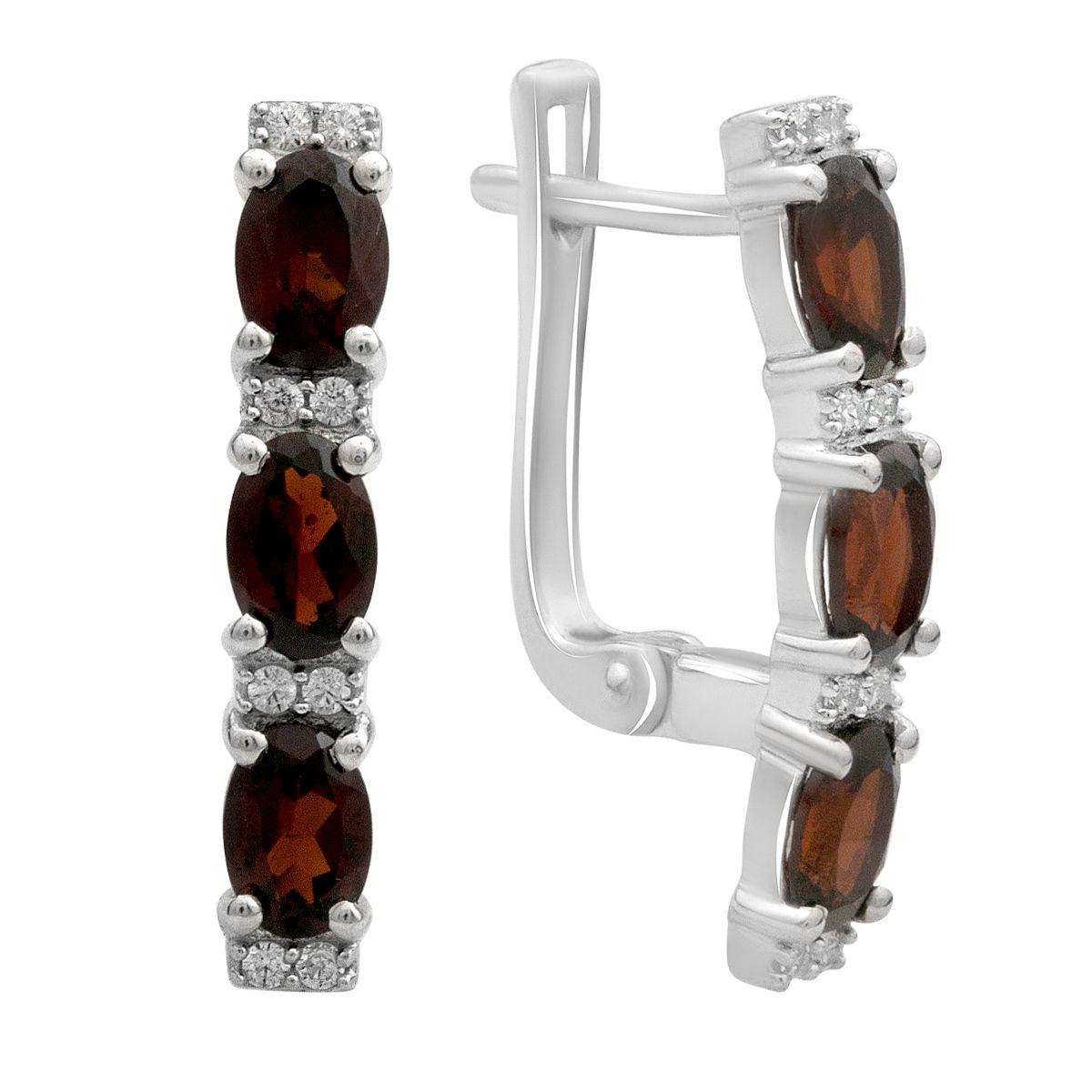 Silver earrings with natural garnet 3.642ct (2195818) темні цукерки apple червоний колір
Silver earrings with natural garnet 3.642ct (2195818) темні цукерки apple червоний колір