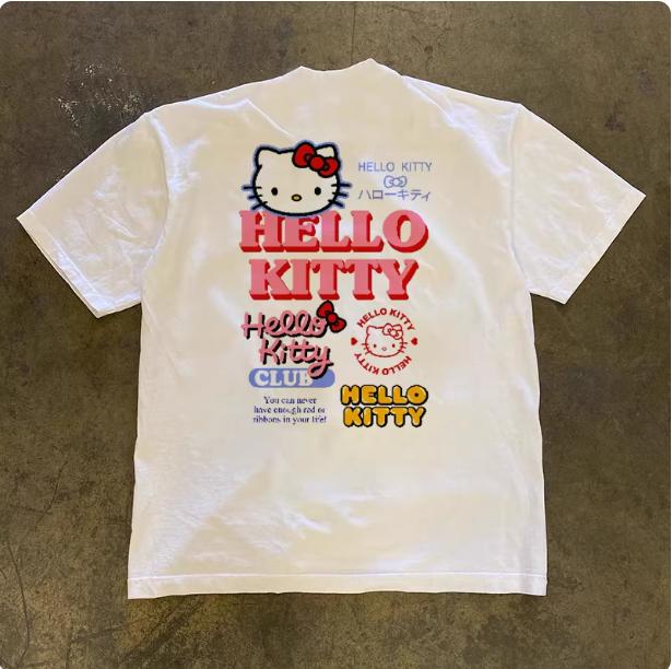 Sanrio 2026 Summer Comic Form Hello Kitty Image 100 Cotton Printed Casual Tshirt Adult Children Parentchild Top Casual Wear S
Sanrio 2026 Summer Comic Form Hello Kitty Image 100 Cotton Printed Casual Tshirt Adult Children Parentchild Top Casual Wear S
