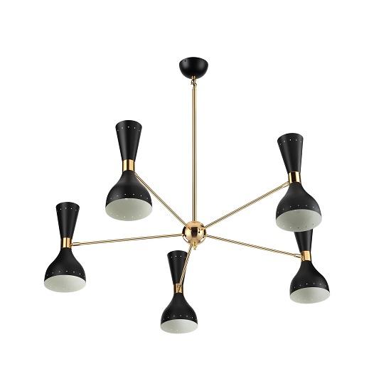 Люстра з пісочним годинником Mid Century Stilnovo - 5 плечів, 10 патронів для лампочки
Люстра з пісочним годинником Mid Century Stilnovo - 5 плечів, 10 патронів для лампочки