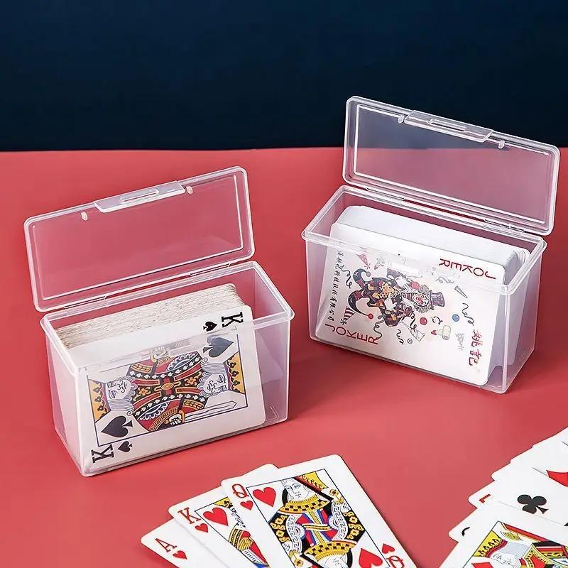 Playing Card Transparent Plastic Storage Box ID Card and Business Card Holder Case Durable Portable Card Collectible Container 1pcs
Playing Card Transparent Plastic Storage Box ID Card and Business Card Holder Case Durable Portable Card Collectible Container 1pcs