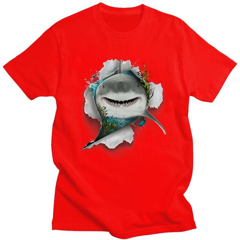Shark Great White Shark TShirt Pure Cotton Tee Tops Streetwear O Neck Animal Lover Tshirts Casual Short Sleeve Clothing S
Shark Great White Shark TShirt Pure Cotton Tee Tops Streetwear O Neck Animal Lover Tshirts Casual Short Sleeve Clothing S