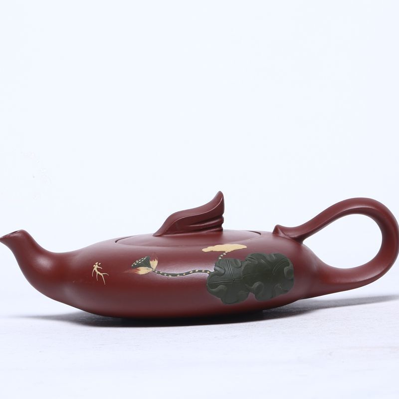 200 мл чайники из фиолетовой глины Исин, художественные чайники ручной работы из гладкого парусного лотоса, сырая руда, чайник Dahongpao, ситечко, чайный набор Zisha
200 мл чайники из фиолетовой глины Исин, художественные чайники ручной работы из гладкого парусного лотоса, сырая руда, чайник Dahongpao, ситечко, чайный набор Zisha