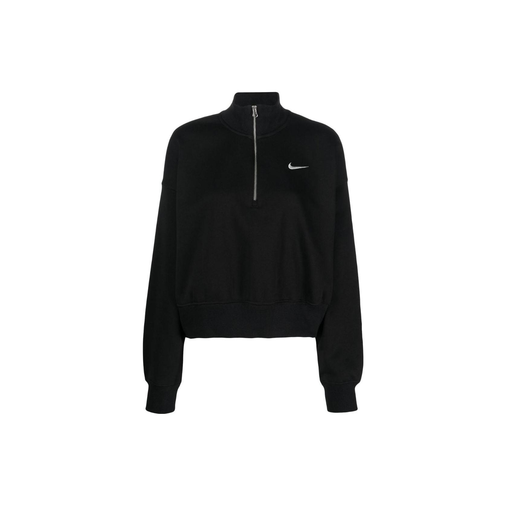 Женская укороченная флисовая толстовка с молнией 1/2 Nike Phoenix Fleece черная/парусная женская уличная одежда DQ5767-010
Женская укороченная флисовая толстовка с молнией 1/2 Nike Phoenix Fleece черная/парусная женская уличная одежда DQ5767-010
