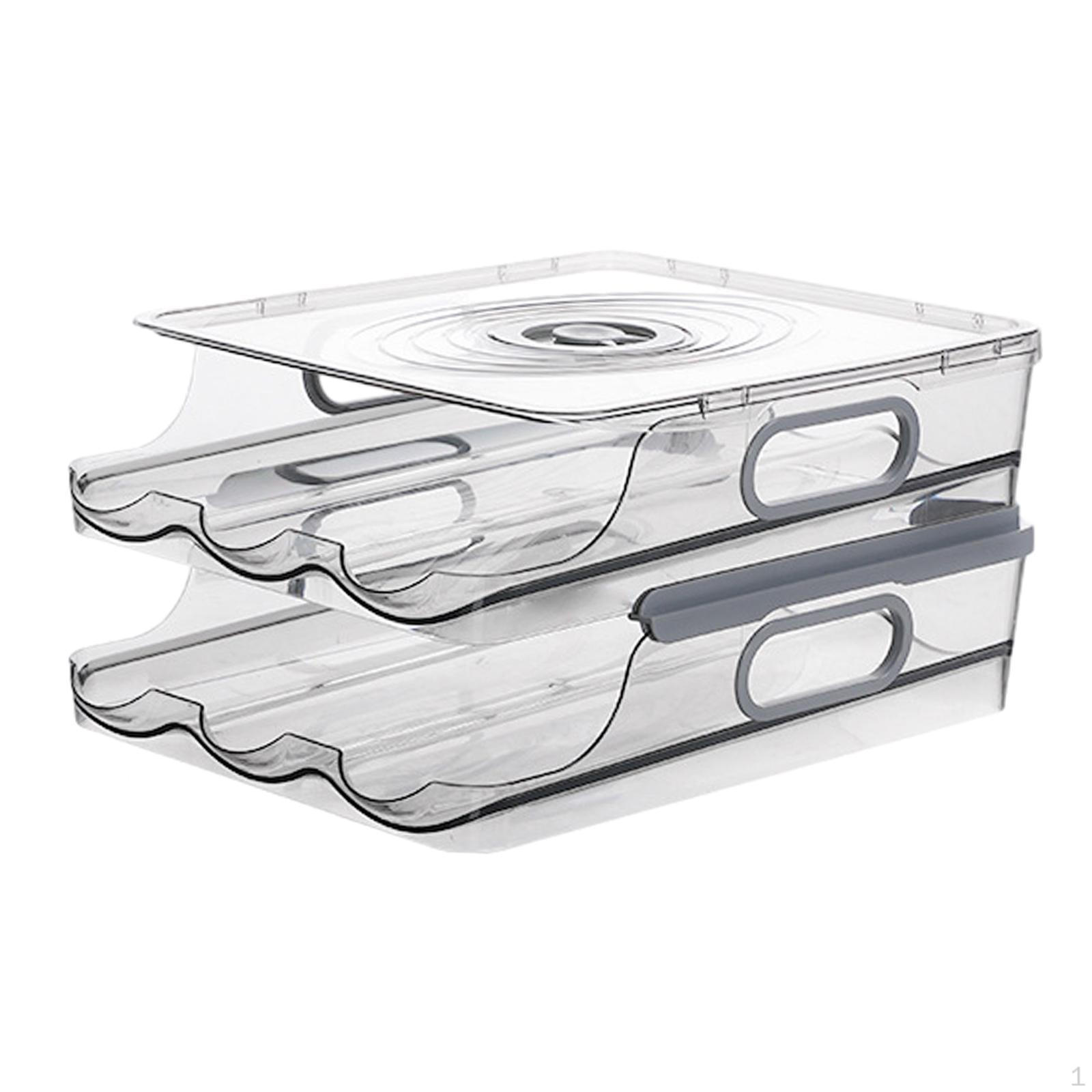 Automatic Rolling Egg Holder Pantry Organization Tray Roll Down Dispenser Reusable for Shelf 2 Tier 36 Eggs
Automatic Rolling Egg Holder Pantry Organization Tray Roll Down Dispenser Reusable for Shelf 2 Tier 36 Eggs