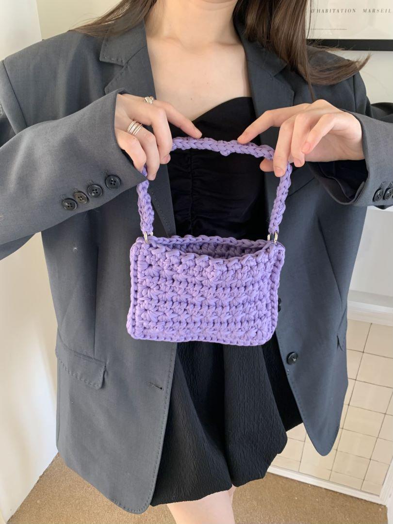 2024 new hand-woven bag, Japanese and Korean spring summer beach bag DIY hand-woven shoulder wrist woven bag світло-фіолетового кольору
2024 new hand-woven bag, Japanese and Korean spring summer beach bag DIY hand-woven shoulder wrist woven bag світло-фіолетового кольору