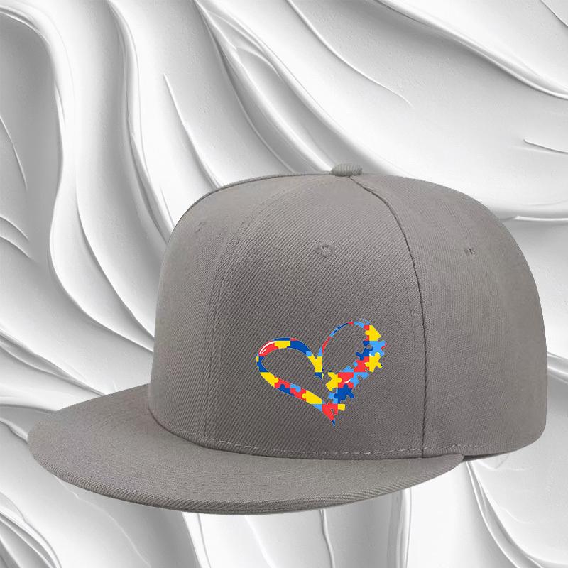 Autism Awareness Puzzle Heart Print Adjustable Flat Brim Hat Unisex Polyester Casual Outdoor Baseball Cap One Size
Autism Awareness Puzzle Heart Print Adjustable Flat Brim Hat Unisex Polyester Casual Outdoor Baseball Cap One Size